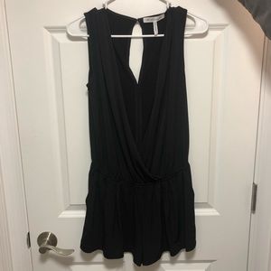 NWOT- BCBGeneration deep cut romper